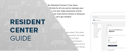Resident Center guide for RENTERS